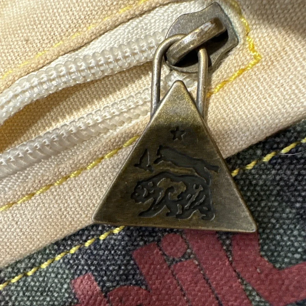 Tigerbear Republik Vintage US Surplus Heavy‎ Canvas Backpack With US Flag GW999